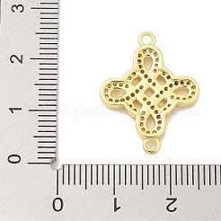 Knotenverbinder-Anhänger aus Messing mit klarem Zirkonia&nbsp;KK-K293-36G