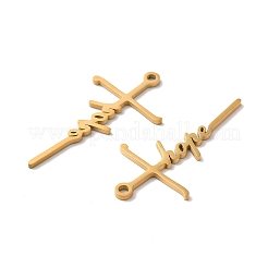 Placcatura ionica (ip) ciondoli in acciaio inossidabile 304&nbsp;STAS-H212-05G