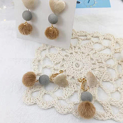 Faux Nerz bedeckt Charms&nbsp;WOVE-PH0001-15