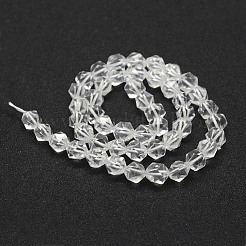 Chapelets de perles en cristal de quartz naturel&nbsp;G-F523-46-8mm