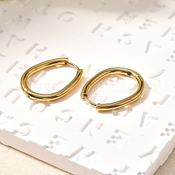 Orecchini a cerchio in acciaio inossidabile con placcatura ionica (ip).&nbsp;X-EJEW-P232-02G