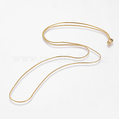 Collares de cadena de latón chapados en estantes ecológicos&nbsp;LS-MAK-G002-05G-A-FF