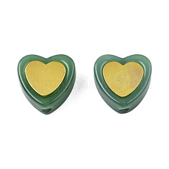Imitation perles de verre peintes à la bombe de jade&nbsp;LAMP-N032-05-C03