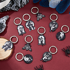 Pendentifs acryliques imprimés&nbsp;HJEW-AB00226