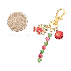 10 pendentif décoratif en alliage émaillé à thème de Noël&nbsp;HJEW-JM03914