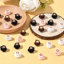 60 Stück Miniatur-Ornamente aus Kunstharz in 4 Farben&nbsp;DOLL-YW0001-03