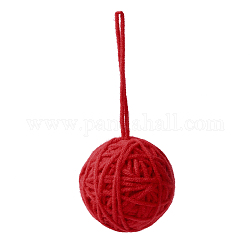 Ornamenti per palline di Natale lavorati a maglia, per la decorazione della festa nuziale di Natale, rosso, 115~119mm