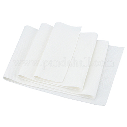 Хлопковая эластичная вязаная ткань в рубчик, для аксессуаров одежды, белые, 99x14.7x0.12 см