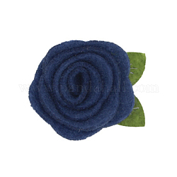 Cabochons en feutre de laine, rose, bleu marine, 50x40mm
