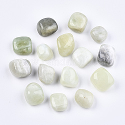 Natural New Jade Beads, Healing Stones, for Energy Balancing Meditation Therapy, Tumbled Stone, Vase Filler Gems, No Hole/Undrilled, Nuggets, 19~26x19~29x12~20mm 250~300g/bag