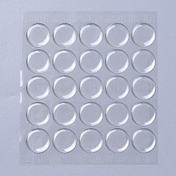Transparenter Cabochon-Epoxy-Aufkleber aus Kunststoff, Runde, Transparent, 25.4x1.9 mm