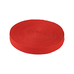 Baumwoll-Twill-Klebeband, Fischgrätenbänder, zum Nähen von Fahrzeugen, rot, 1 Zoll (25 mm), 45 m / Rolle