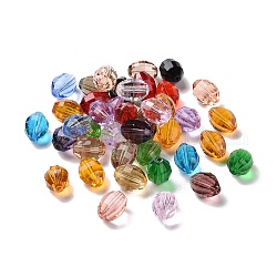 Perles d'imitation cristal autrichien, grade AAA, facette, ovale, couleur mixte, 8x11mm, Trou: 0.9~1mm
