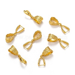 Brass Ice Pick Pinch Bails, Golden, 25x8mm, hole: 5mm