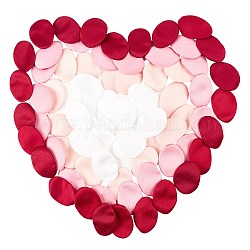 Fiori artificiali petali di rosa di seta, petali di fiori sparsi ragazza, per la festa di nozze favorisce la decorazione della casa, colore misto, 46x34x1mm, 240 pc / set
