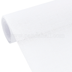 Tissu de doublure adhésive thermofusible en coton, pour les matériaux d'accessoires de couture de bricolage, blanc, 113x0.01 cm