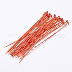 Kunststoff-Kabelbinder, Kabelbinder, Kabelbinder, orange rot, 200x2.5x1 mm, über 500strands / bag