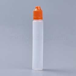 Plastic Bead Containers, with Lid, Column, Dark Orange, 131x22mm, Capacity: 30ml(1.01 fl. oz)