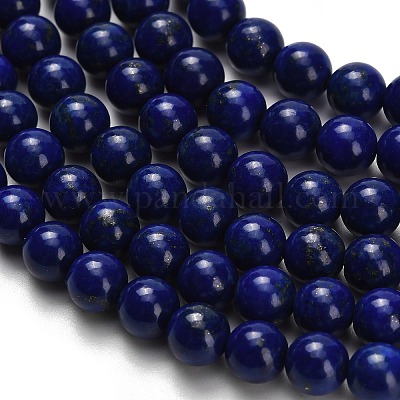 Natürlicher Lapislazuli Perlenstränge&nbsp;G-H329-C01-6mm-1