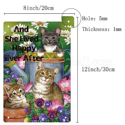 Rechteckiges Metalleisen-Schildplakat&nbsp;AJEW-WH0157-338-1