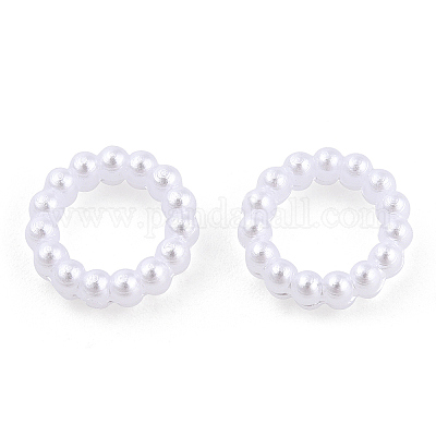 Wholesale ABS Plastic Imitation Pearl Linking Rings 