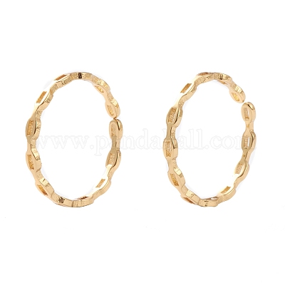 Anelli gemelli in ottone&nbsp;RJEW-H131-01G-1