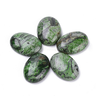 Natürliche Kräusel-Jaspis-Cabochons&nbsp;X-G-T062-21-1