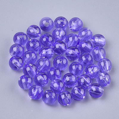 Perle di plastica trasparente&nbsp;KY-T005-6mm-634-1