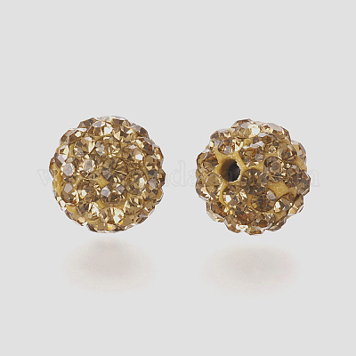 Polymer Ton Strass Perlen&nbsp;RB-K050-10mm-C27-1