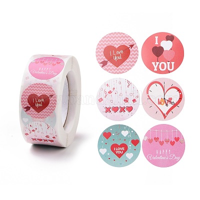 Happy Valentines day Stickers, labels, tags