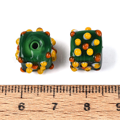 Perles vernissées manuelles&nbsp;LAMP-N038-04D-1