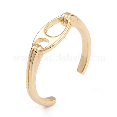Anelli gemelli in ottone&nbsp;RJEW-B034-01G-1