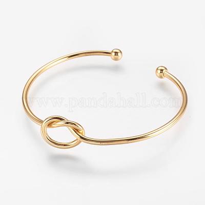 Brazaletes de puño de latón&nbsp;BJEW-K153-02B-1