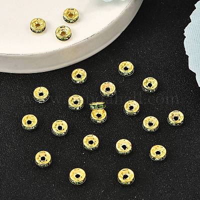 Perline distanziatori strass in ottone&nbsp;RB-A014-Z6mm-07G-1