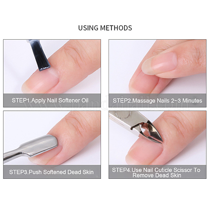 ステンレススチール両面指デッドスキンプッシュ 爪キューティクルプッシャー マニキュアケア用具 ステンレス鋼色 14 7cmの通販 Jp Pandahall Com