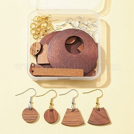 Kit de fabrication de boucles d'oreilles géométrie bricolage DIY-FS0004-29-1