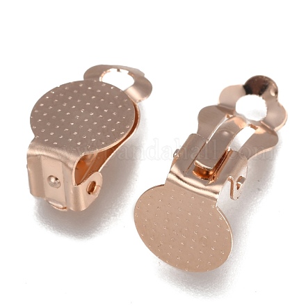 Accessoires de boucles d'oreilles clips à vis en 304 acier inoxydable STAS-E482-16RG-1