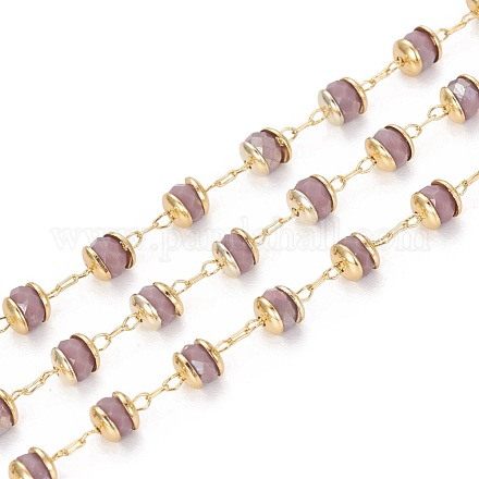 Chaînes de perles de verre faites à la main de 3.28 pied X-KK-I647-13F-1