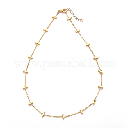 Ожерелья-цепочки из латуни с витой цепочкой NJEW-JN03092-02-1