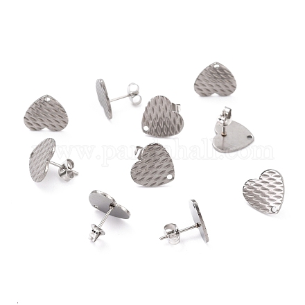 Accessoires de puces d'oreilles en 304 acier inoxydable STAS-I183-04B-P-1