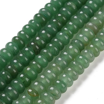 Verde naturale perline avventurina fili G-D481-03B-1