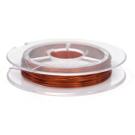Alambre de joyería de cobre redondo CWIR-R005-0.3mm-11-1