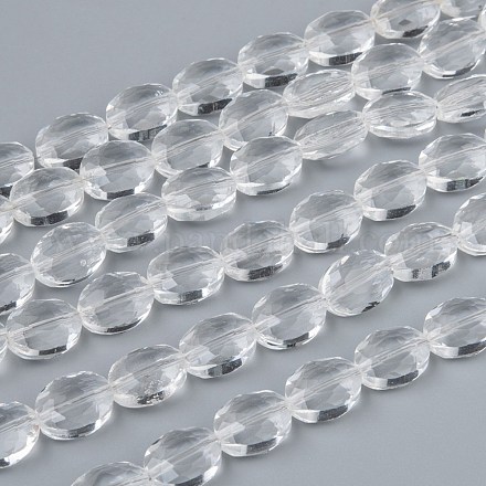 Chapelets de perles en verre GLAA-R196-12x9mm-01-1