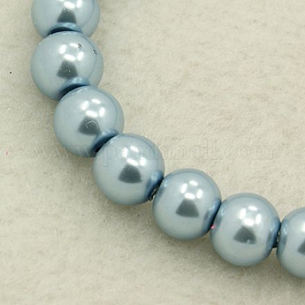Abalorios de perla de vidrio X-HY-8D-B09-1