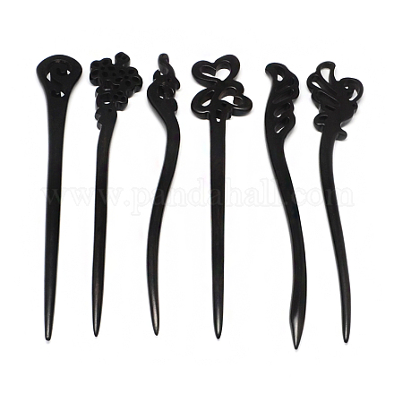 Ebony Wood Hair Sticks OHAR-R269-04-1