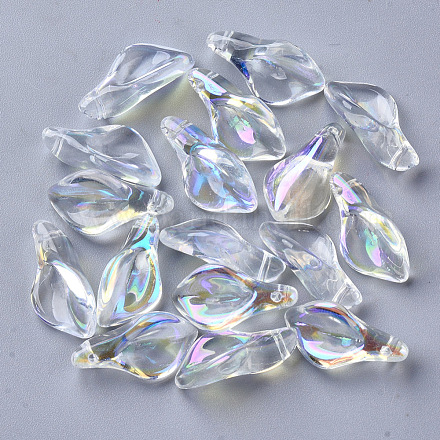 Pendentifs en verre transparent GLAA-S054-007C-01-1