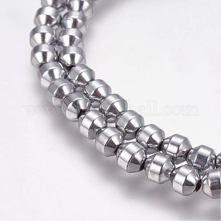 Chapelets de perles en hématite synthétique de grade AA G-G652-29D-1