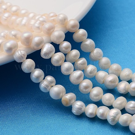 Culture des perles perles d'eau douce naturelles PEAR-D038-1-1