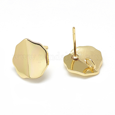 Brass Stud Earring Findings X-KK-N200-101-1