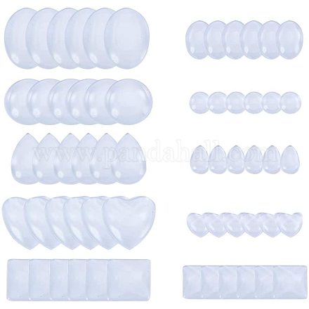 Transparente Glas Cabochons GGLA-PH0004-02-1